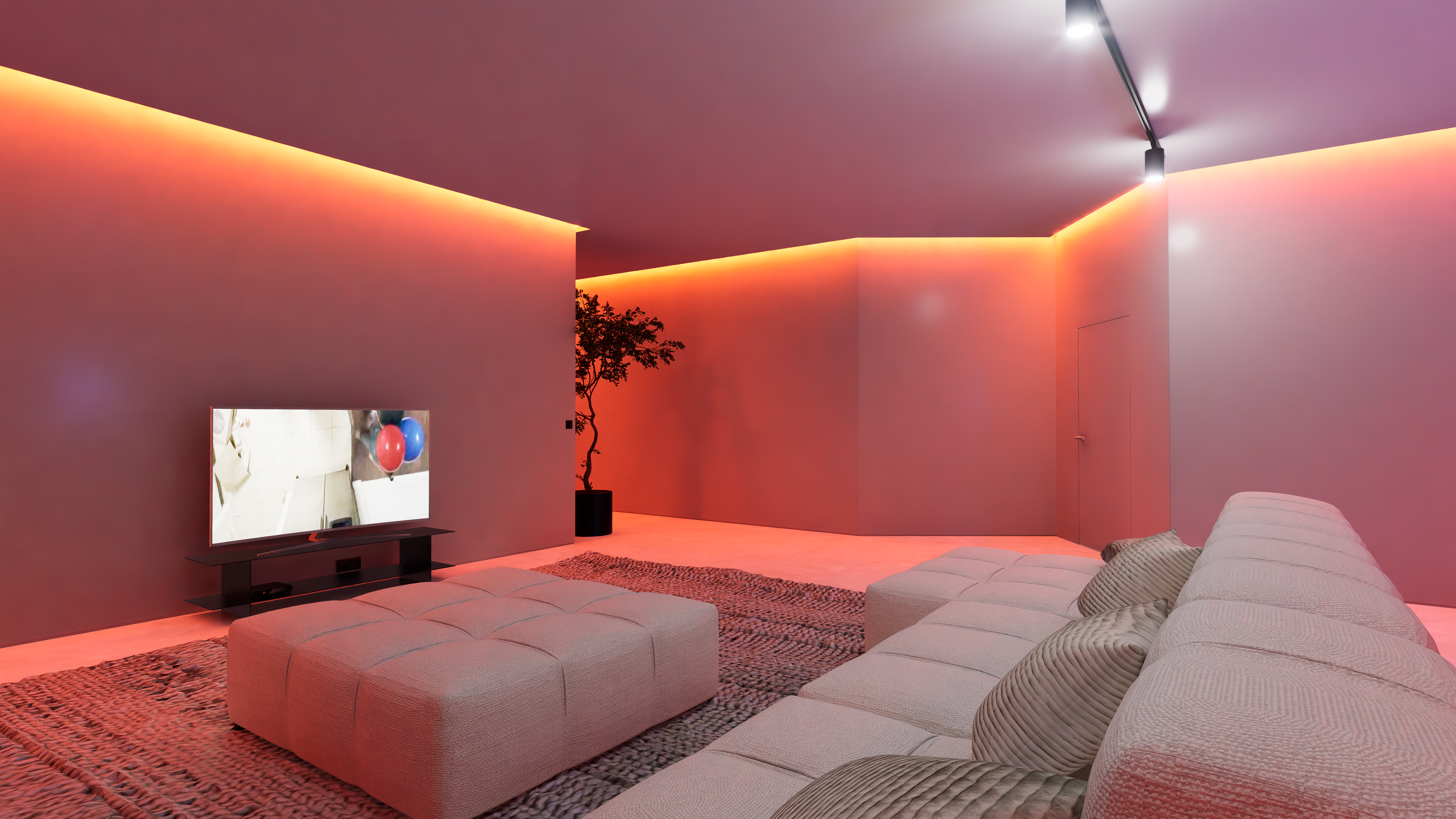 Rendu 3D d'une salle de bain